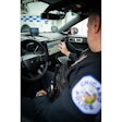 Chicago officer using Samsung DeX for his in-vehicle computer system.